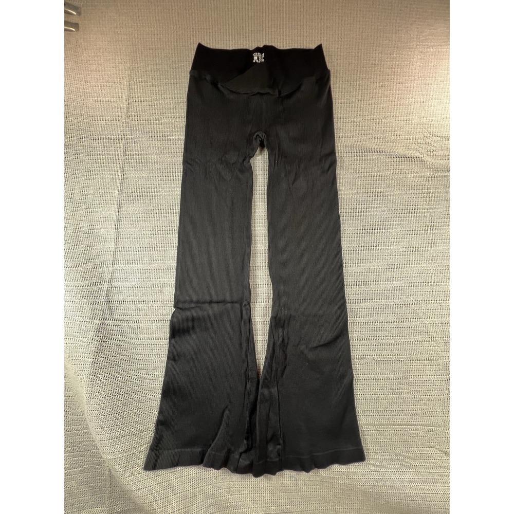 QQQ Leggins Rubben Seamless Workout High Waist Cross Over Sz XL Black